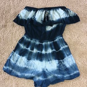 American Eagle tie dye romper